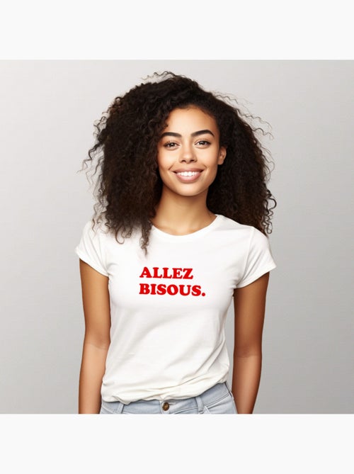 T-shirt Dames - ALLEZ BISOUS - Kiabi T-shirt Dames - ALLEZ BISOUS - Kiabi