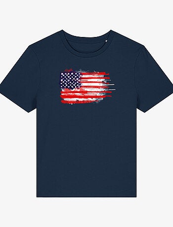 T-shirt Dames - AMERICAN SPATTER FLAG