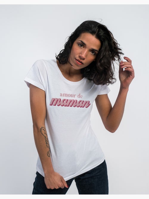 T-shirt Dames - AMOUR DE MAMAN - Kiabi T-shirt Dames - AMOUR DE MAMAN - Kiabi