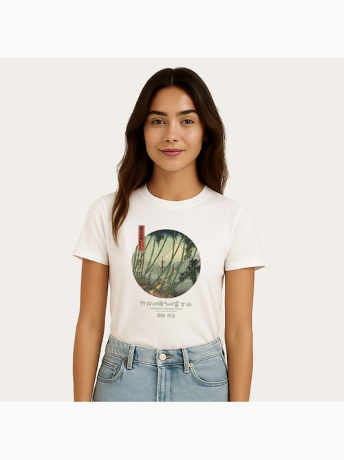 T-shirt Dames - APOH HOKUSAI FUJI BAMBOO - Kiabi T-shirt Dames - APOH HOKUSAI FUJI BAMBOO - Kiabi