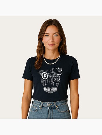 T-shirt Dames - APOH HOKUSAI MANGA