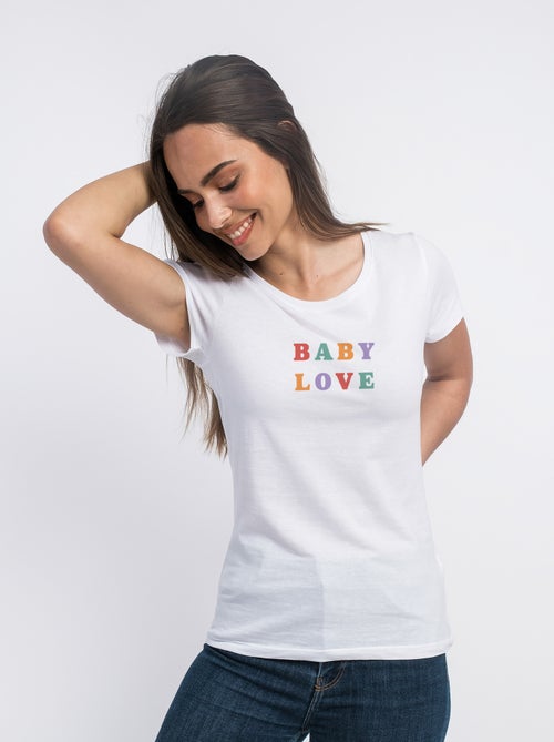 T-shirt Dames - BABY LOVE - Kiabi T-shirt Dames - BABY LOVE - Kiabi