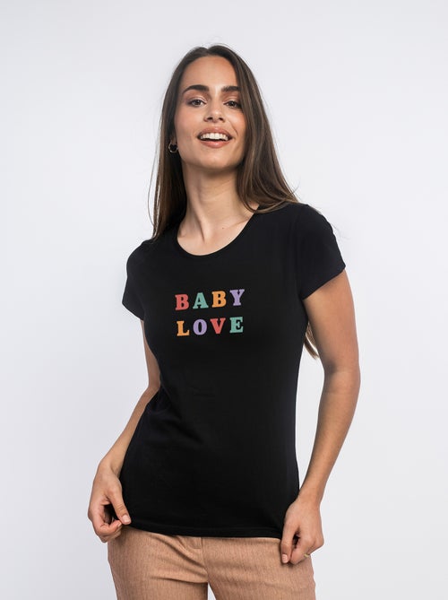 T-shirt Dames - BABY LOVE - Kiabi T-shirt Dames - BABY LOVE - Kiabi