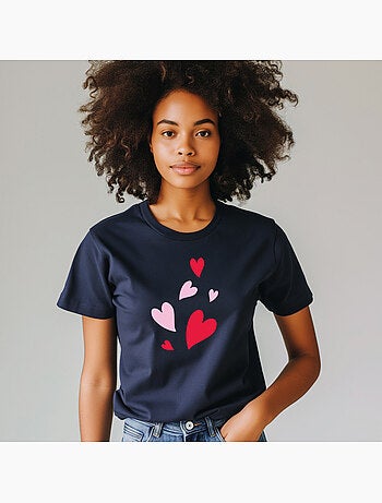 T-shirt Dames - BACK MANY HEARTS