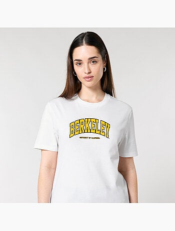 T-shirt Dames - BERKELEY UNIVERSITY YELLOW