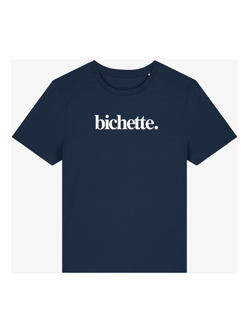 T-shirt Dames - BICHETTE Marineblauw - Kiabi