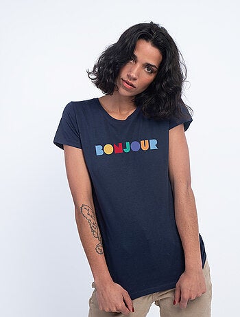 T-shirt Dames - BONJOUR COLORÉ