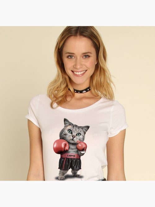 T-shirt Dames - BOXING CAT - Kiabi T-shirt Dames - BOXING CAT - Kiabi
