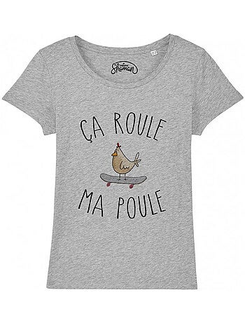 T-shirt dames - ca roule ma poule