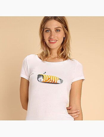 T-shirt Dames - CAT IN THE PAPER