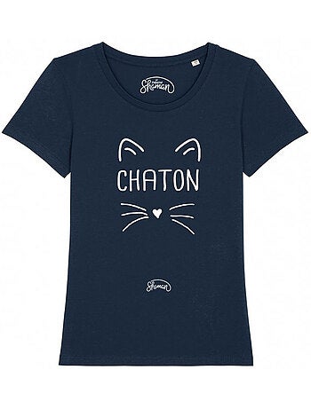 T-shirt dames - chaton