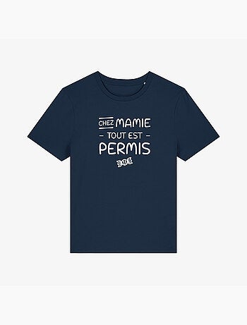 T-shirt dames - chez mamie tout est permis
