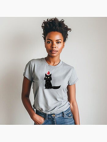 T-shirt Dames - CHRISTMAS CAT