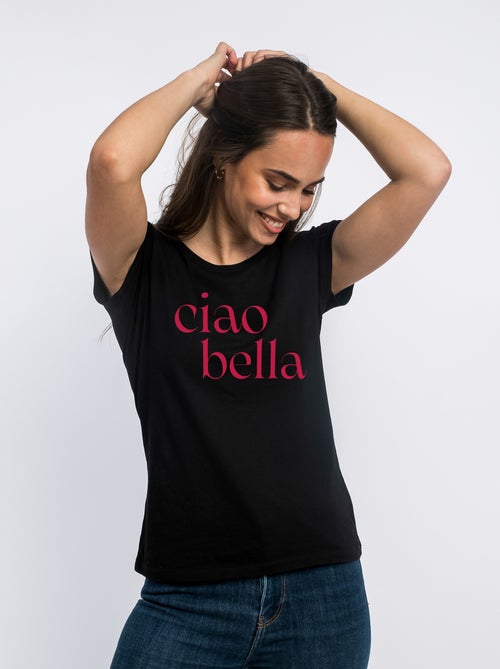 T-shirt Dames - CIAO BELLA MPT - Kiabi T-shirt Dames - CIAO BELLA MPT - Kiabi