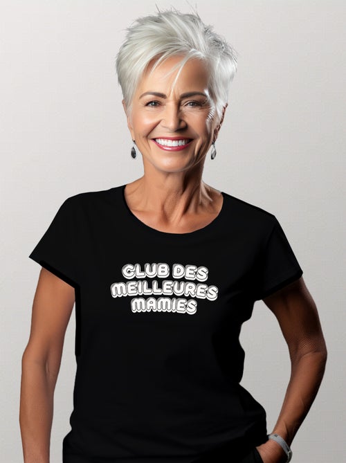 T-shirt Dames - CLUB DES MEILLEURES MAMIES - Kiabi