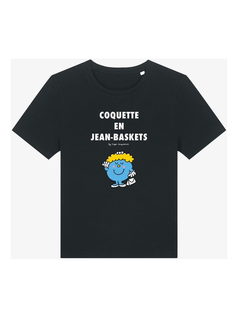 T-shirt Dames - COQUETTE EN JEAN BASKET 2 Zwart - Kiabi
