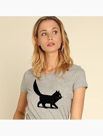 T-shirt Dames - CREEPING CAT