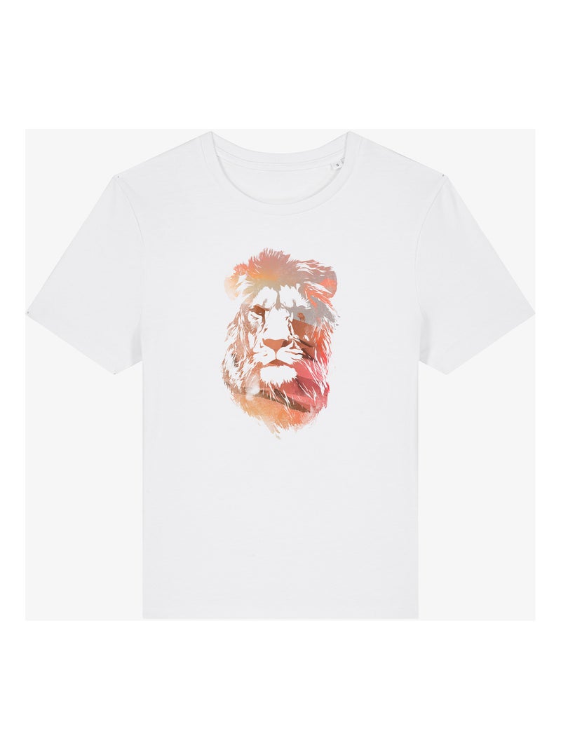 T-shirt Dames - DESERT LION Wit - Kiabi