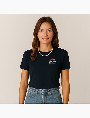 T-shirt Dames - DONT CARE CŒUR