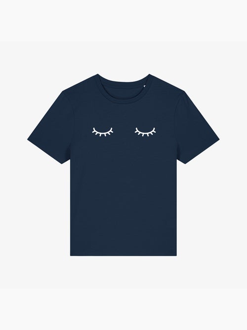 T-shirt Dames - EYES CLOSED - Kiabi T-shirt Dames - EYES CLOSED - Kiabi