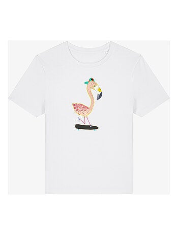 T-shirt Dames - FLAMINGO SKATER