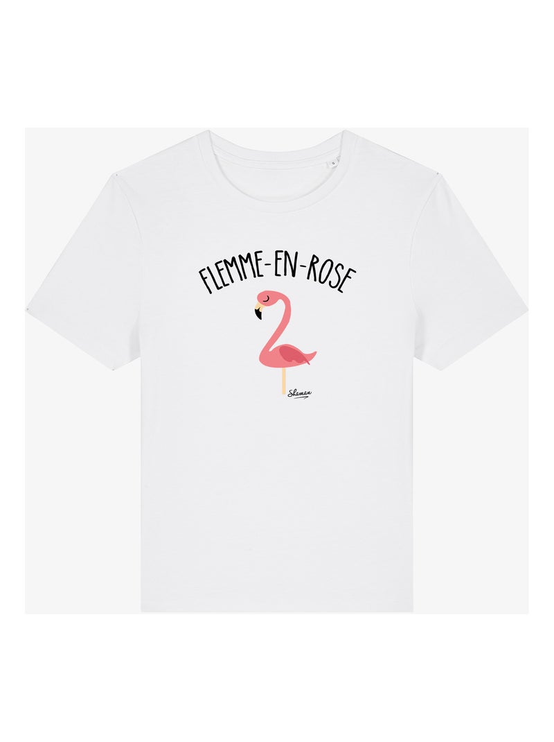 T-shirt Dames - FLEMME EN ROSE Wit - Kiabi