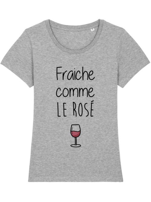 T-shirt Dames - FRAÎCHE COMME LE ROSÉ - Kiabi T-shirt Dames - FRAÎCHE COMME LE ROSÉ - Kiabi