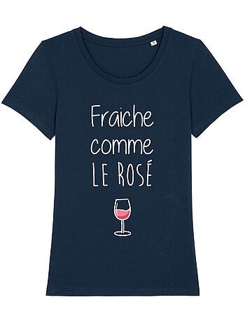 T-shirt Dames - FRAÎCHE COMME LE ROSÉ