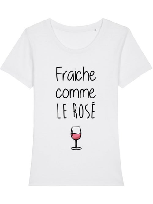 T-shirt Dames - FRAÎCHE COMME LE ROSÉ - Kiabi T-shirt Dames - FRAÎCHE COMME LE ROSÉ - Kiabi