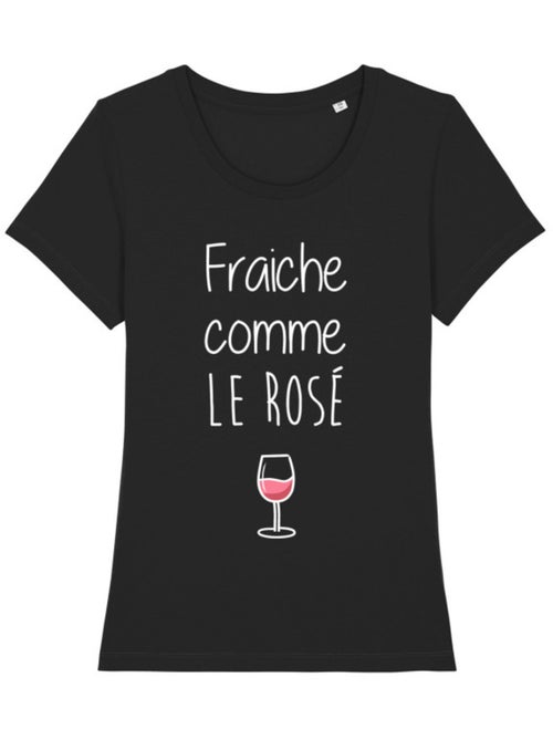 T-shirt Dames - FRAÎCHE COMME LE ROSÉ - Kiabi T-shirt Dames - FRAÎCHE COMME LE ROSÉ - Kiabi