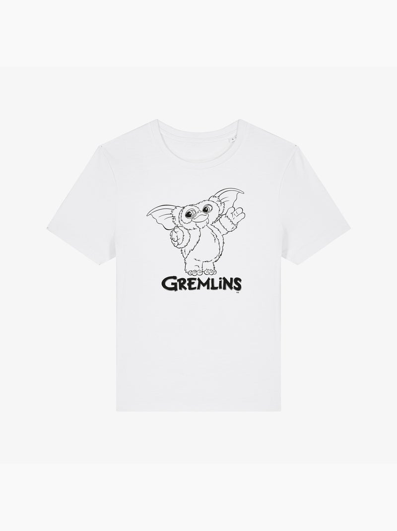T-shirt Dames - GREMLINS 4 Wit - Kiabi