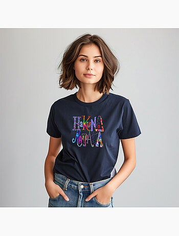 T-shirt Dames - HAKUNA MATATA COLOR