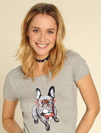T-shirt Dames - HAPPY DOG