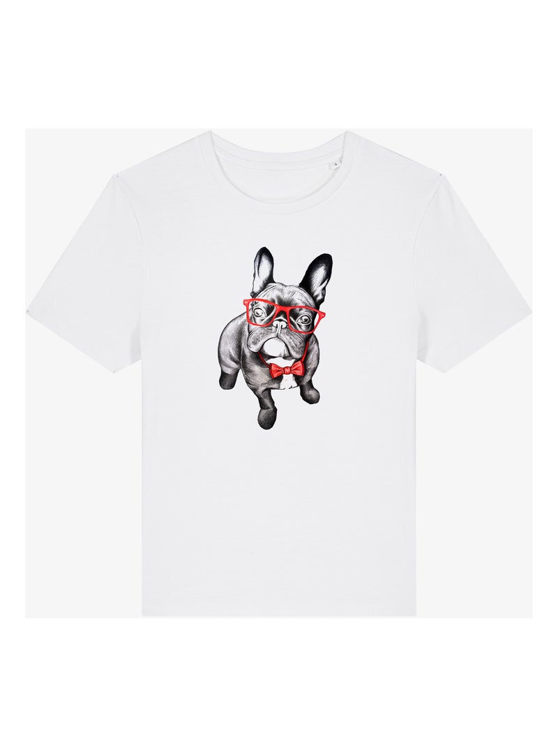 T-shirt Dames - HAPPY DOG Wit - Kiabi