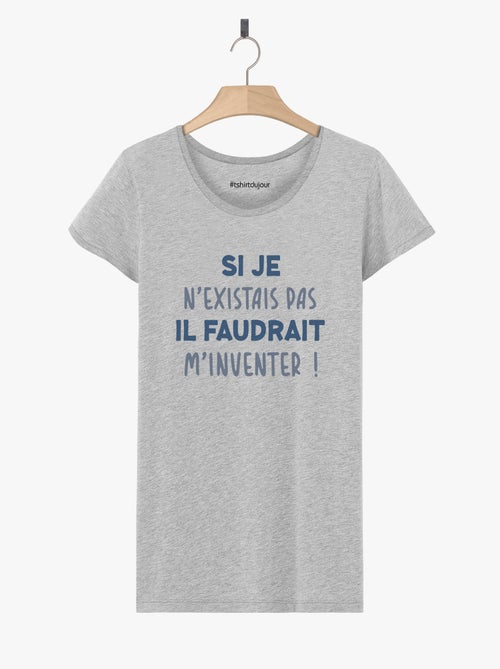 T-shirt Dames - IL FAUDRAIT M'INVENTER - Kiabi T-shirt Dames - IL FAUDRAIT M'INVENTER - Kiabi