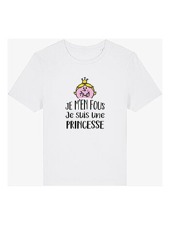 T-shirt Dames - JE M EN FOUS JE SUIS UNE PRINCESSE