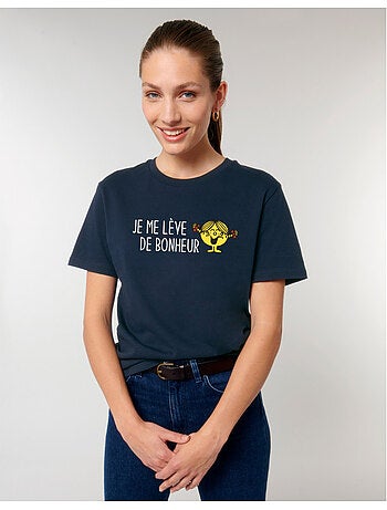 T-shirt Dames - JE ME LEVE DE BONHEUR