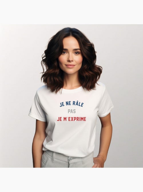 T-shirt Dames - JE NE RÂLE PAS JE M'EXPRIME - Kiabi T-shirt Dames - JE NE RÂLE PAS JE M'EXPRIME - Kiabi
