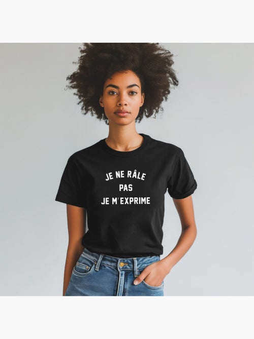 T-shirt Dames - JE NE RÂLE PAS JE M'EXPRIME - Kiabi T-shirt Dames - JE NE RÂLE PAS JE M'EXPRIME - Kiabi