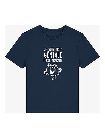 T-shirt Dames - JE SUIS TROP GÉNIALE C'EST AGAÇANT