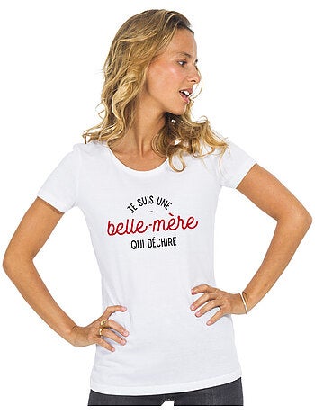 T-shirt dames - je suis une belle-mère qui déchire