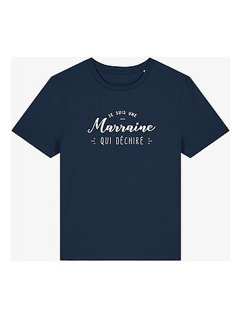 T-shirt dames - je suis une marraine qui déchire