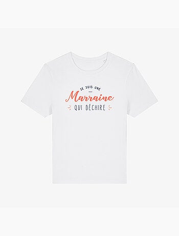 T-shirt dames - je suis une marraine qui déchire