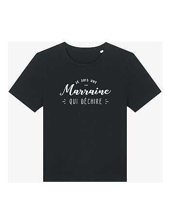 T-shirt dames - je suis une marraine qui déchire