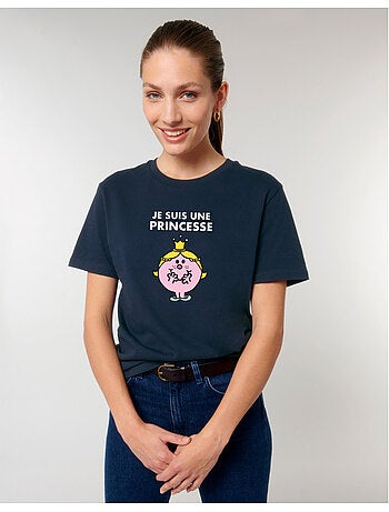 T-shirt Dames - JE SUIS UNE PRINCESSE FACE