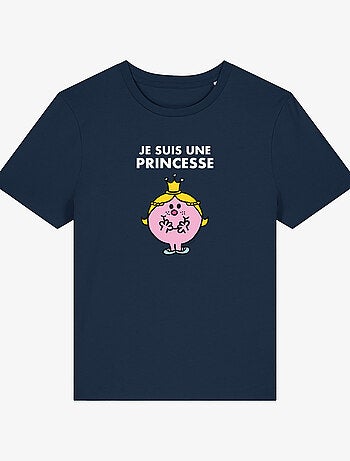 T-shirt Dames - JE SUIS UNE PRINCESSE FACE