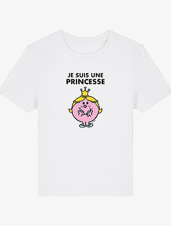 T-shirt Dames - JE SUIS UNE PRINCESSE FACE