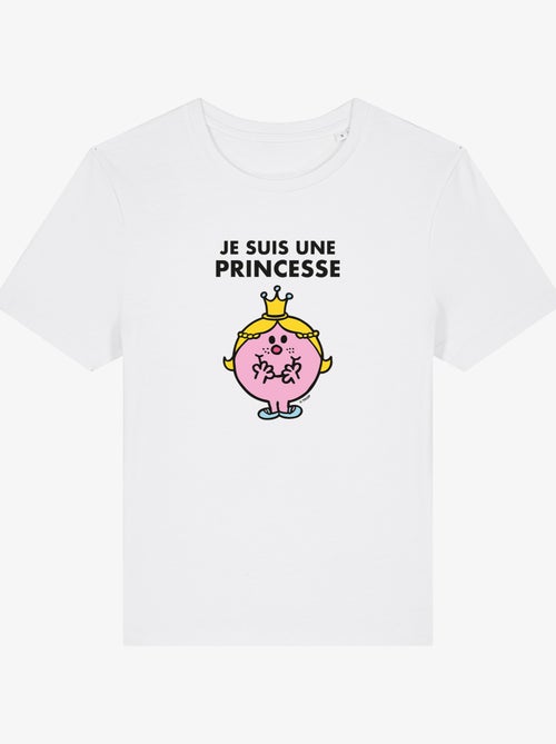 T-shirt Dames - JE SUIS UNE PRINCESSE FACE - Kiabi