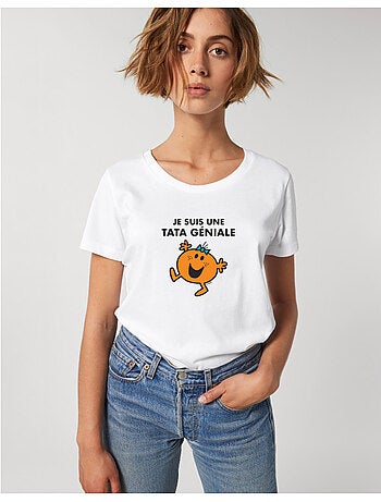 T-shirt Dames - JE SUIS UNE TATA GENIALE