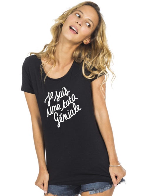 T-shirt Dames - JE SUIS UNE TATA GÉNIALE - Kiabi T-shirt Dames - JE SUIS UNE TATA GÉNIALE - Kiabi